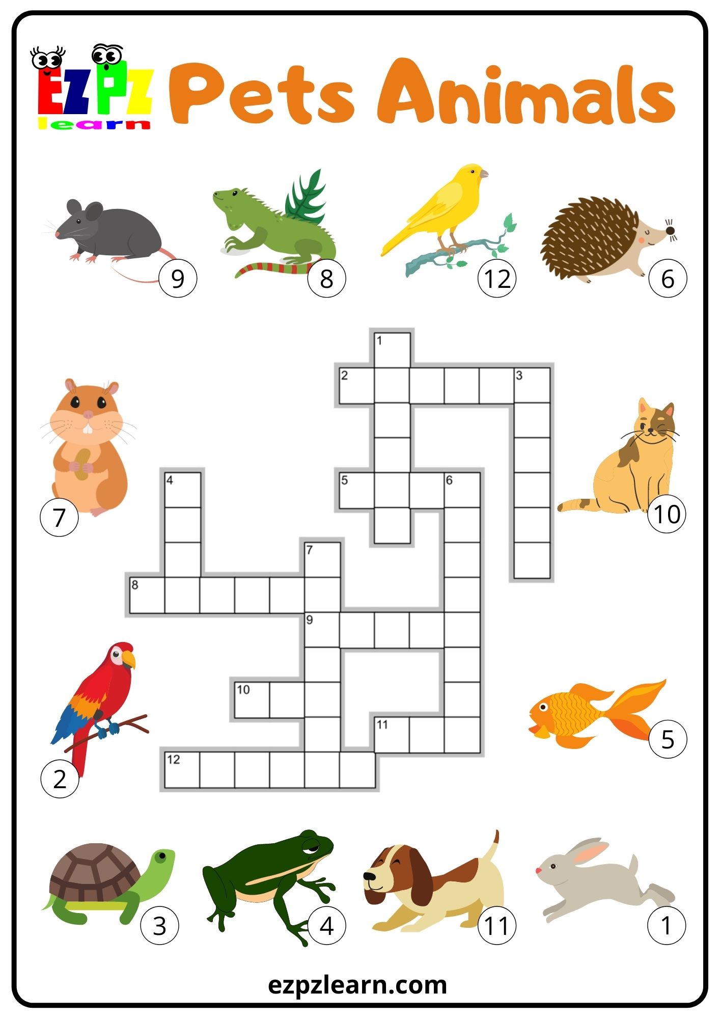 Pets Crossword